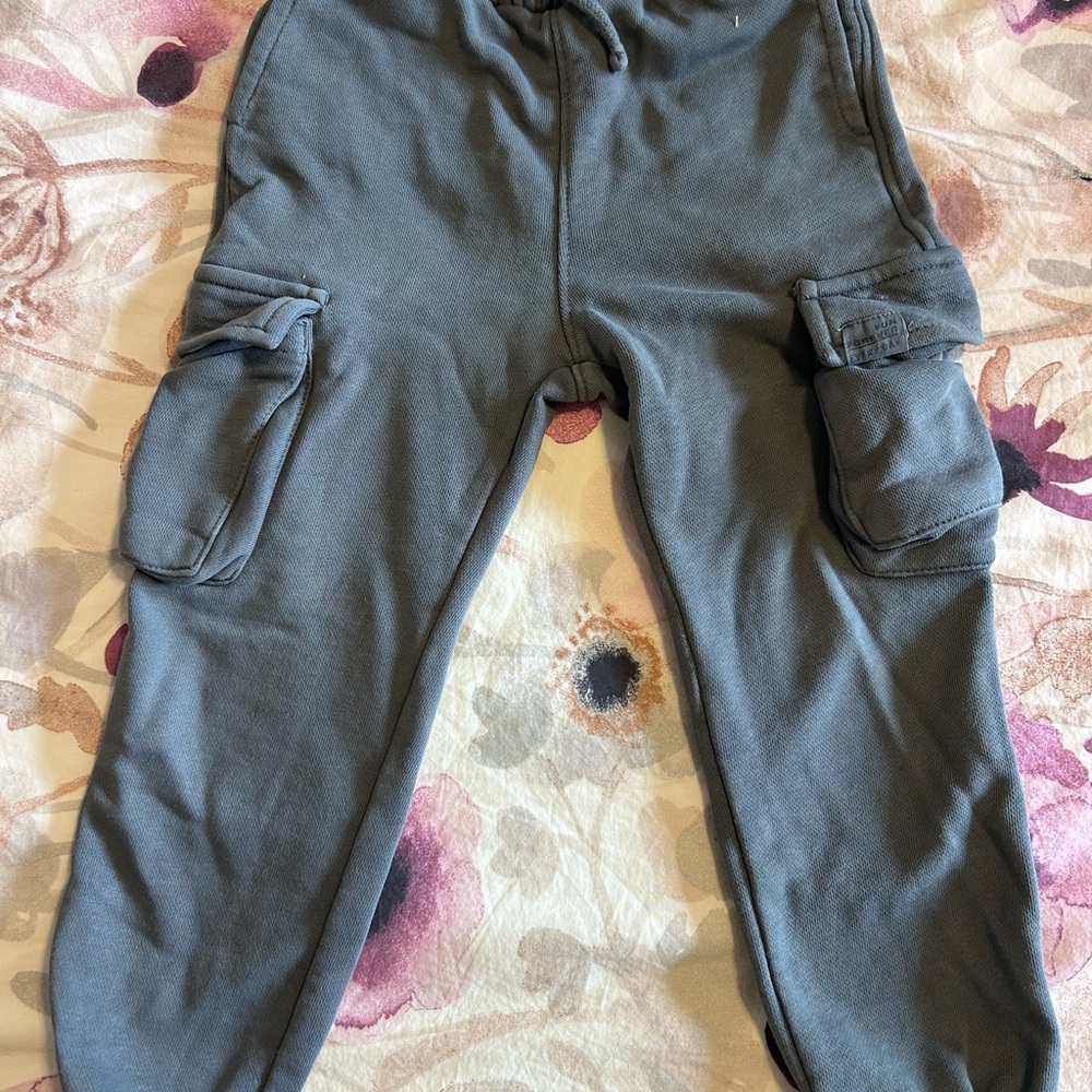 Zara Kids Gray Cargo Joggers